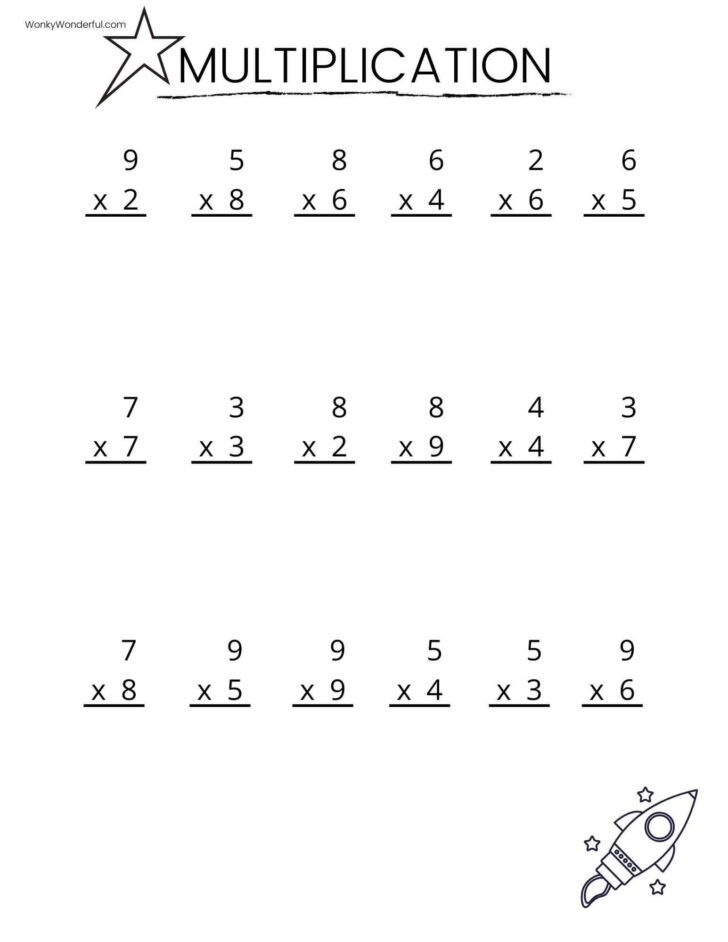 5th Grade Multiplication Worksheets Printable Multiplication Worksheets