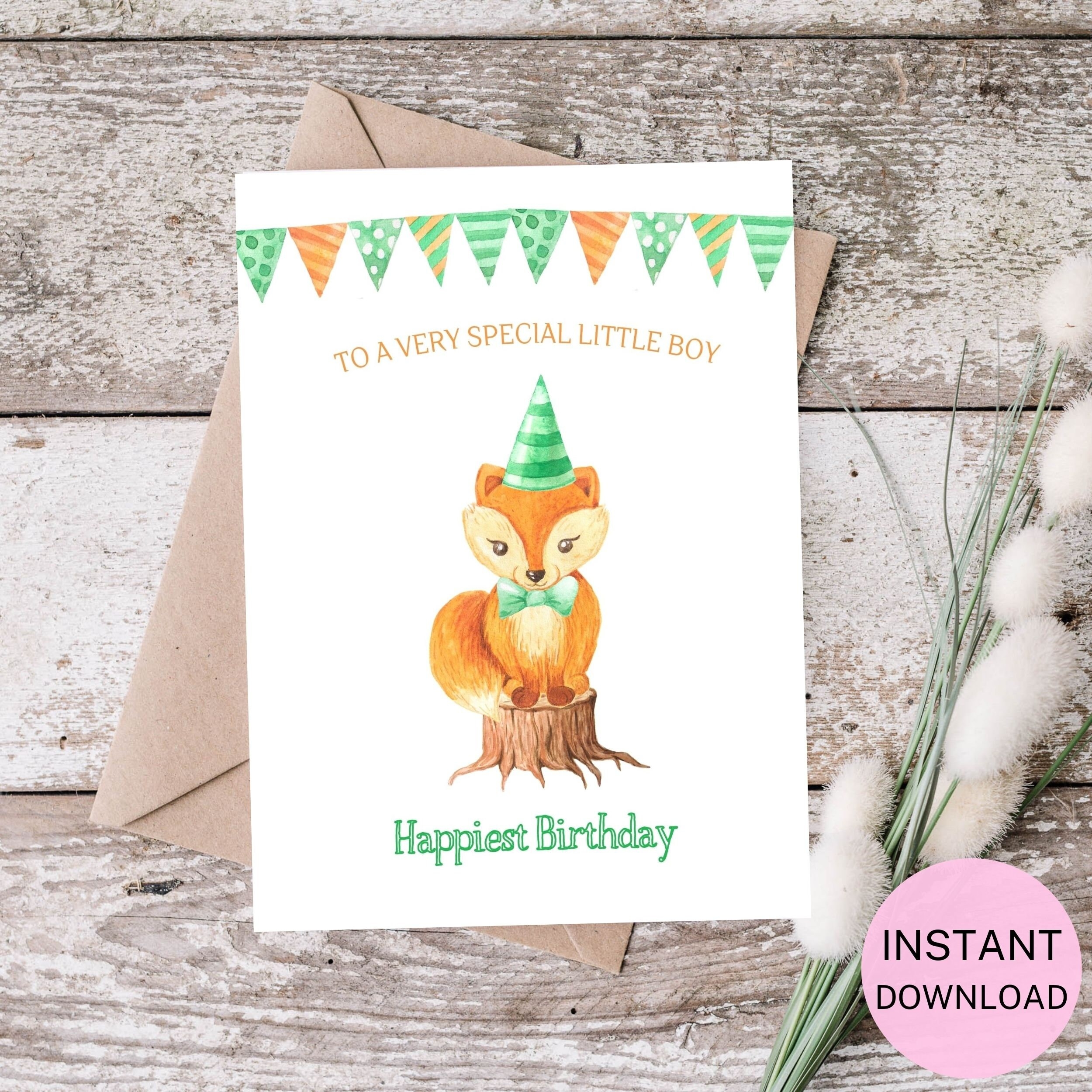 5x7 Printable Birthday Cards