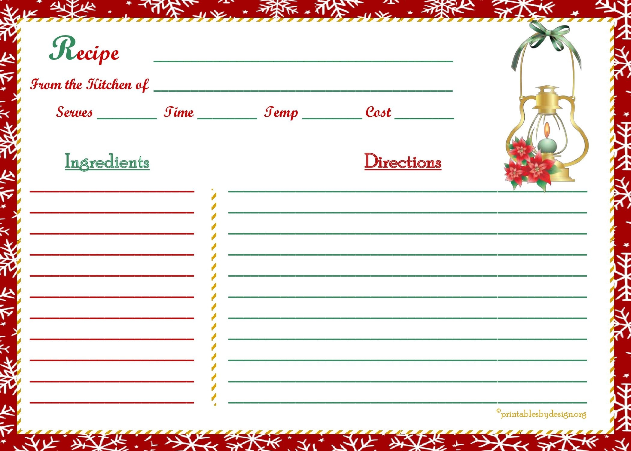 5x7 Printable Cards