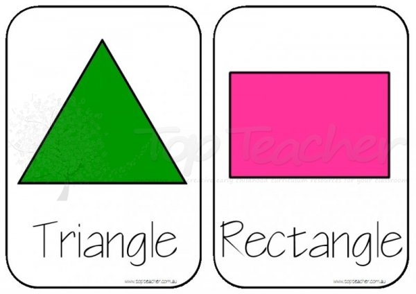 6 Best Images Of Shape Printable Cards To 10 Preschool Shape Cards 