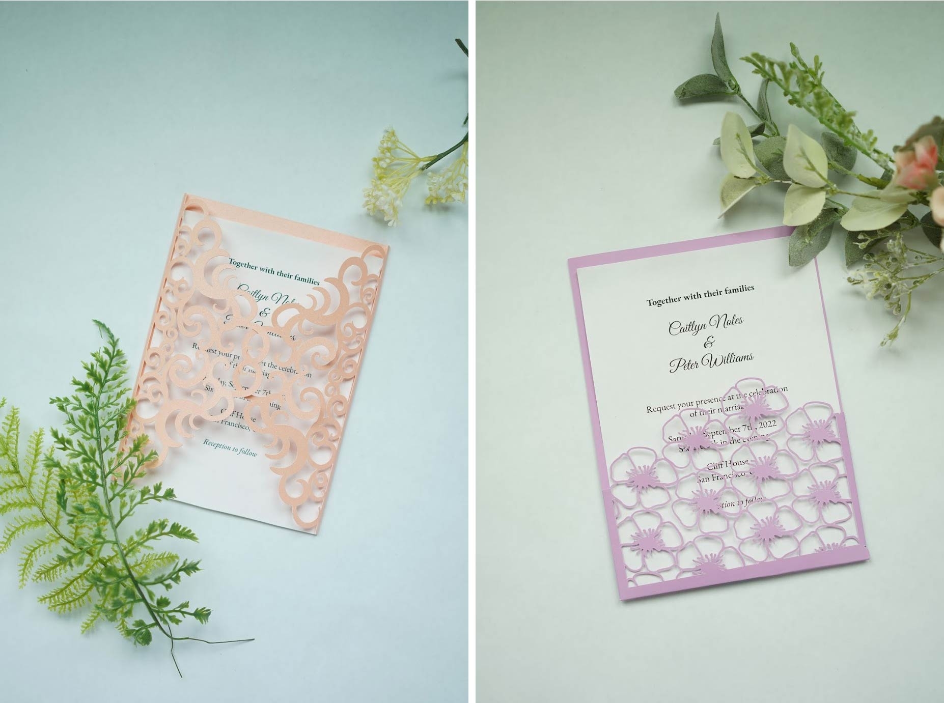 6 Free Cricut Wedding Invitations SVG Templates