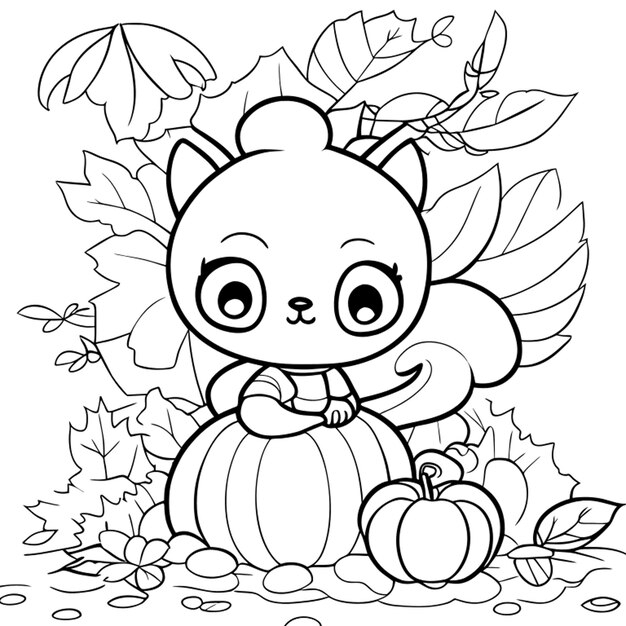 60 Autumn Charm Grayscale Coloring Free Printable Fall Coloring 25 Fall 