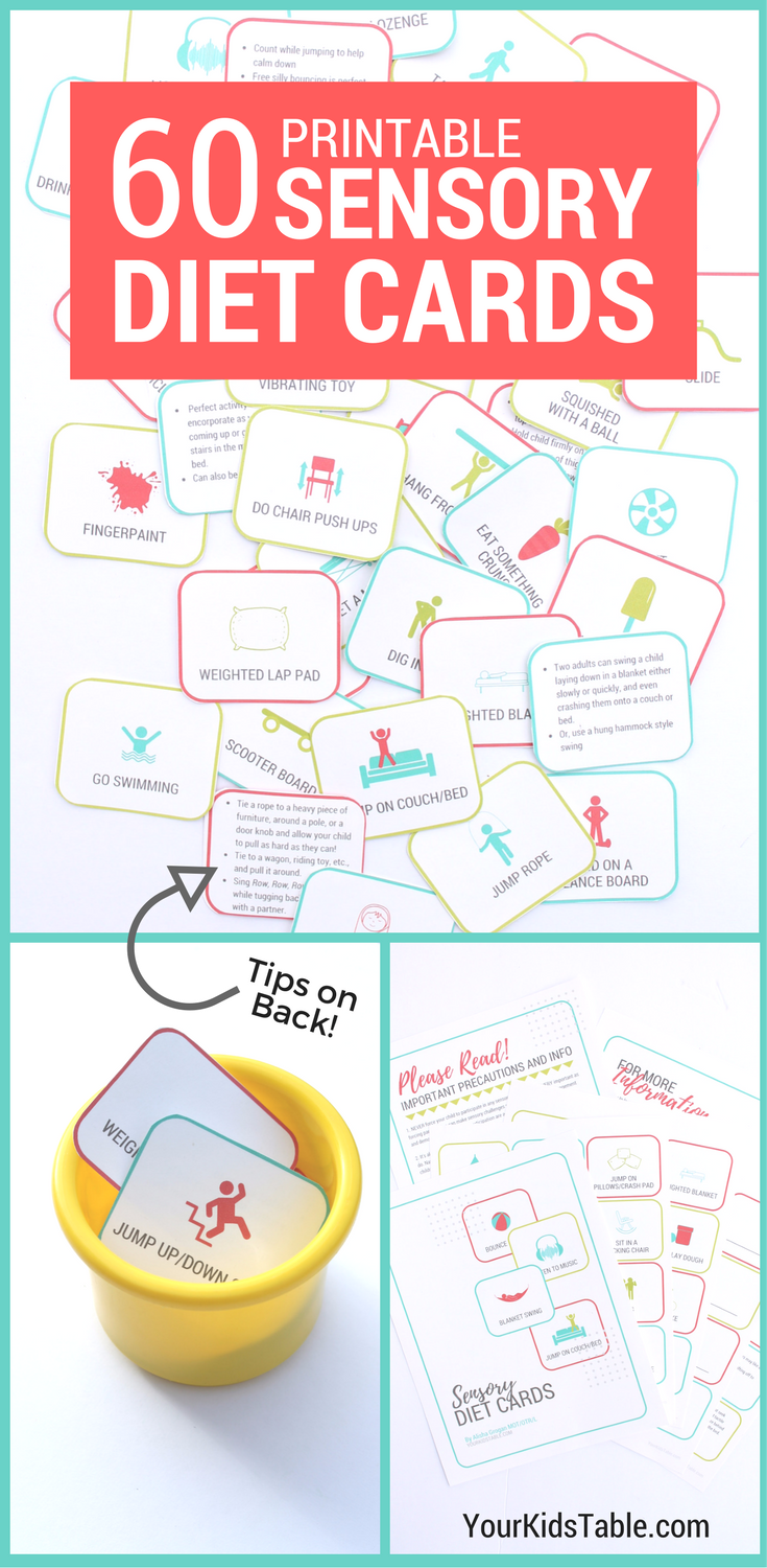60 Printable Sensory Diet Cards For Kids To Thrive Artofit