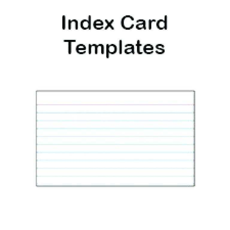 64 Free Printable 3X5 Index Card Template Microsoft Word For Free With 