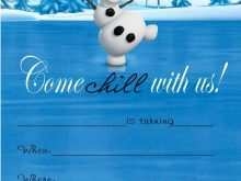 65 Blank Olaf Birthday Invitation Template Formating With Olaf Birthday