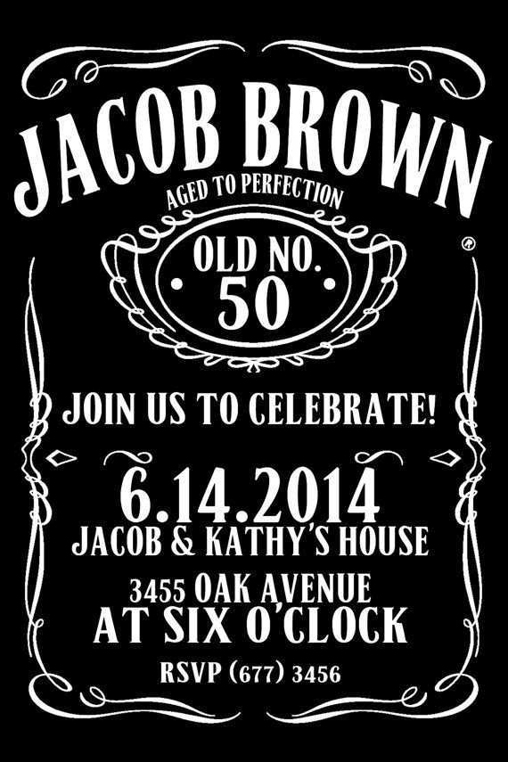 67 Customize Jack Daniels Party Invitation Template Free PSD File With 