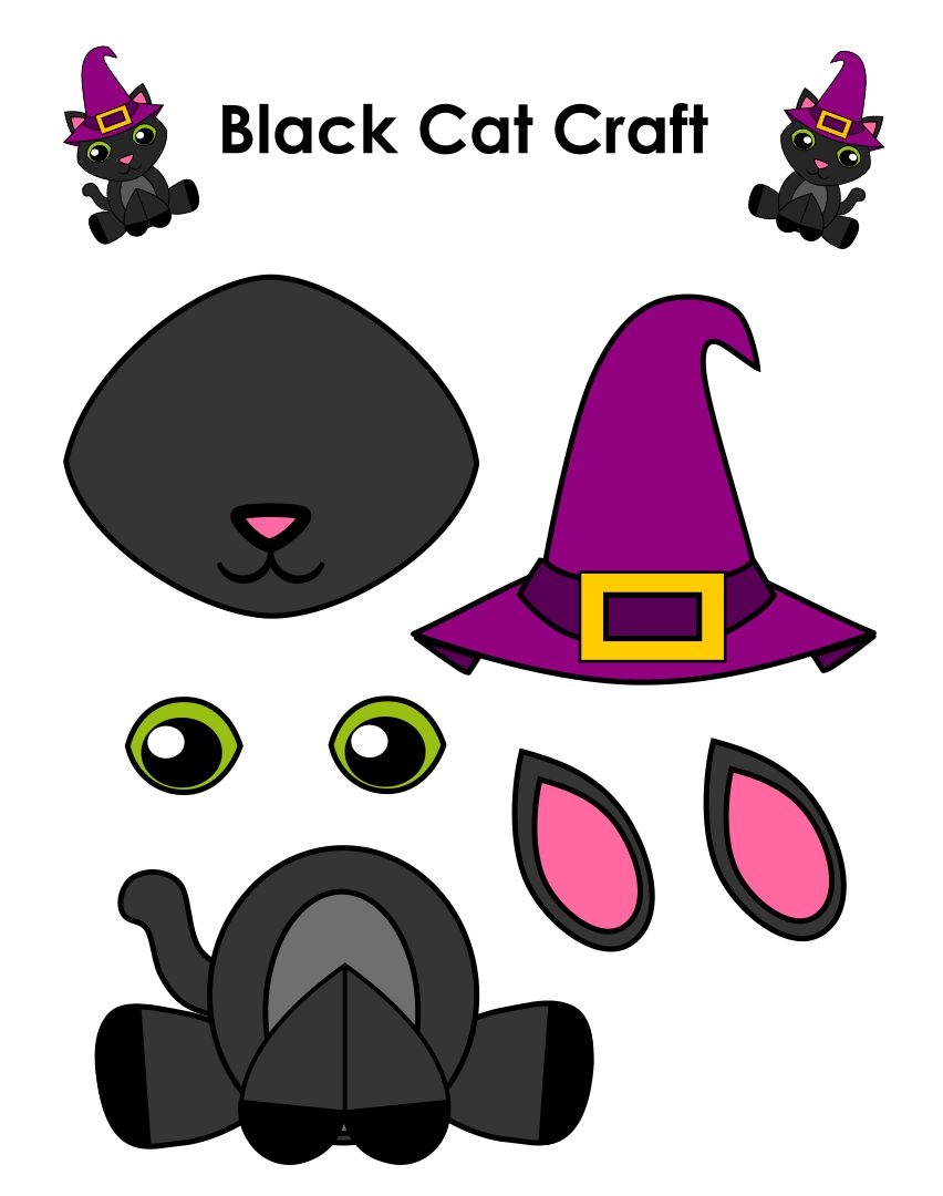 7 Best Images Of Printable Halloween Crafts Free Printable Preschool 