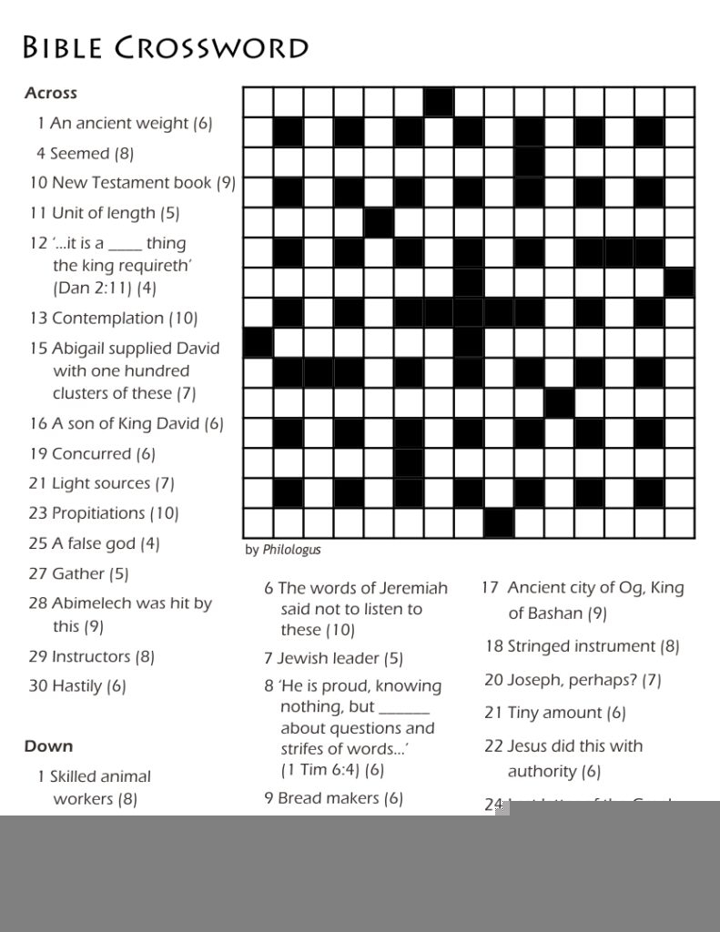 7 Daily Printable Crossword Puzzles Printable JD