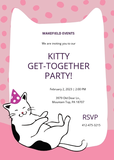 7 FREE Kitty Party Invitation Templates Customize Download 