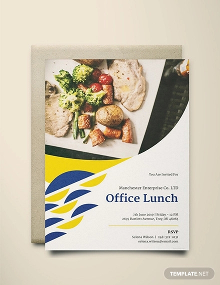 office lunch invitation template