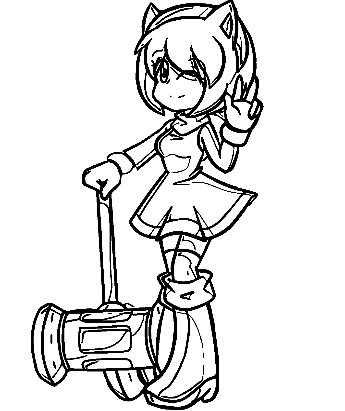 70 Amy Rose Coloring Pages ColoringPagesOnly