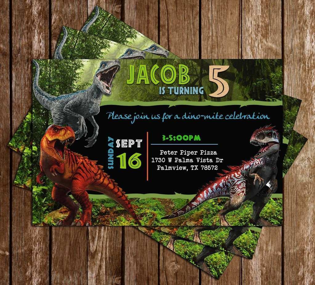 76 Printable Jurassic World Party Invitation Template For Ms Word For