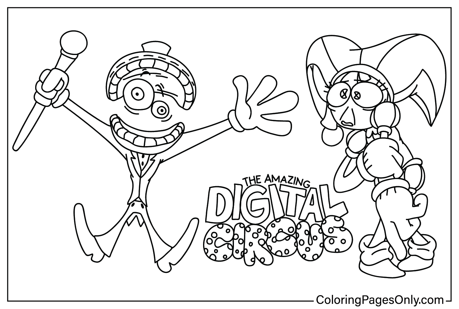78 The Amazing Digital Circus Coloring Pages ColoringPagesOnly