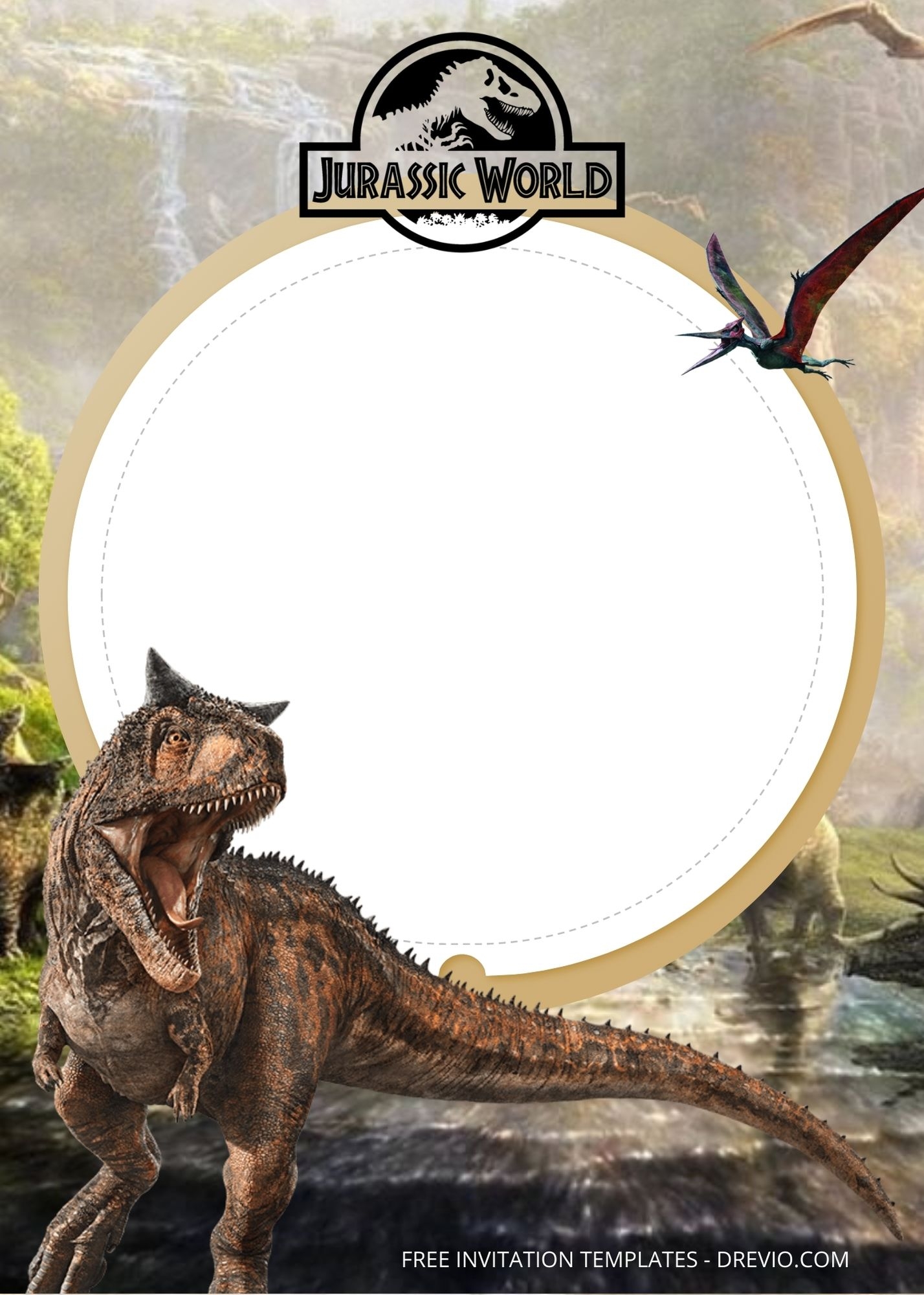 8 Jurassic World Birthday Invitation Templates Download 