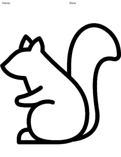 8 Printable Squirrel Templates In 2024 Animal Crafts For Kids