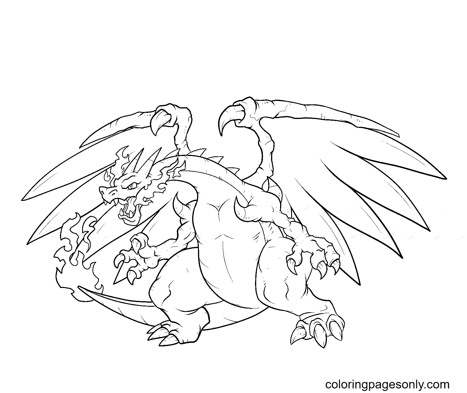 Charizard Pokemon Coloring Page