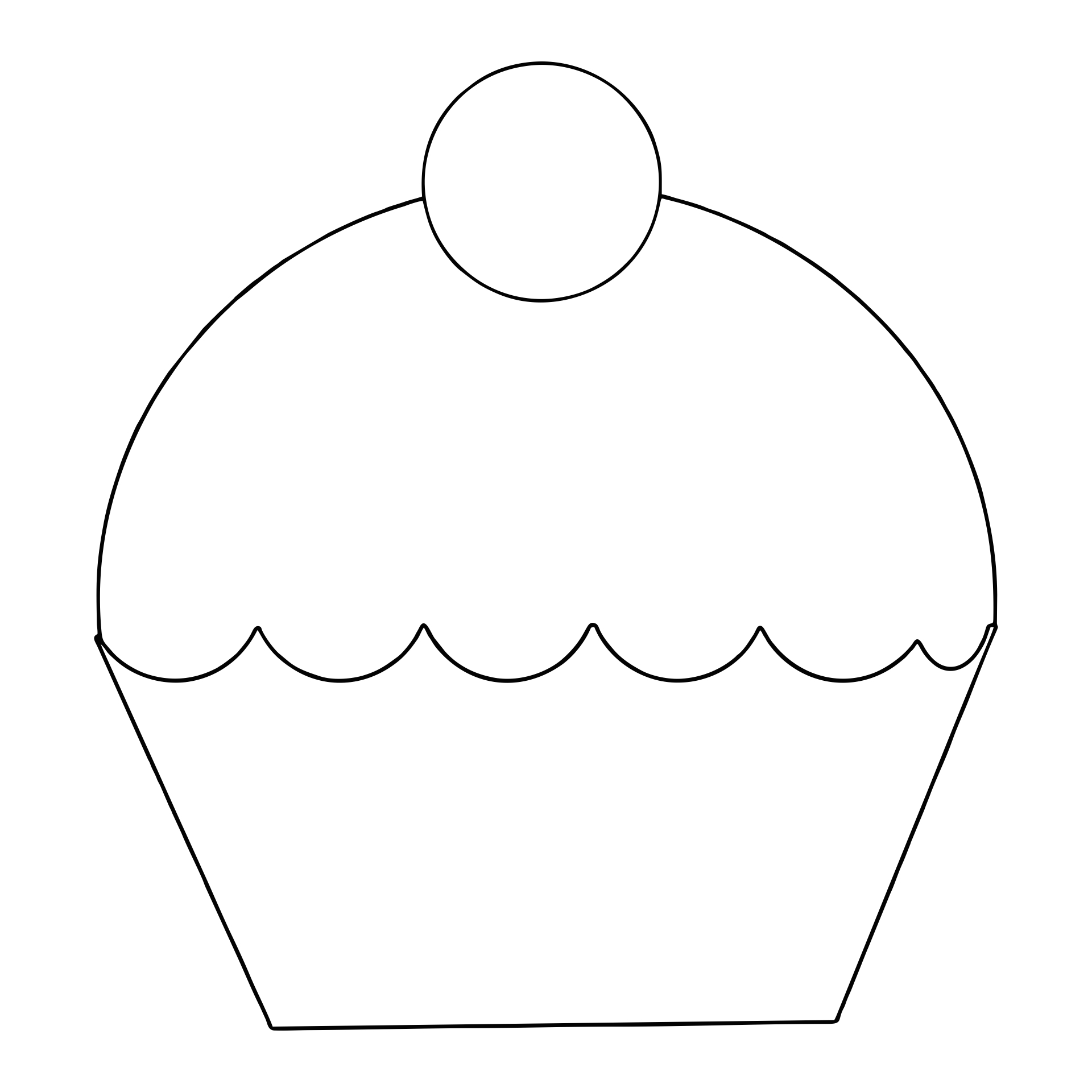 cupcake template free printable