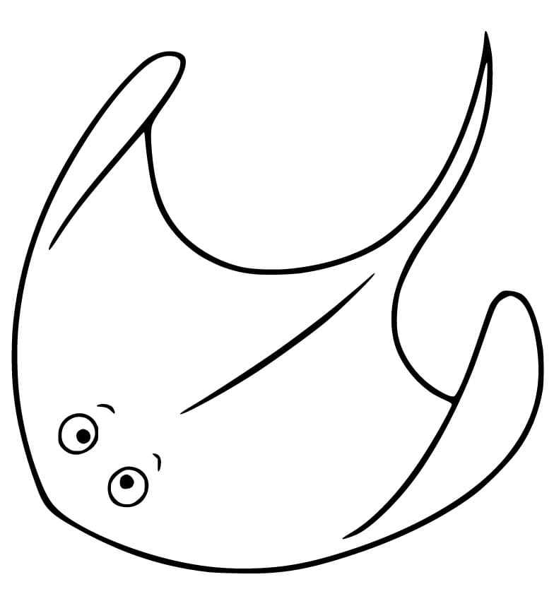 Stingray Coloring Page