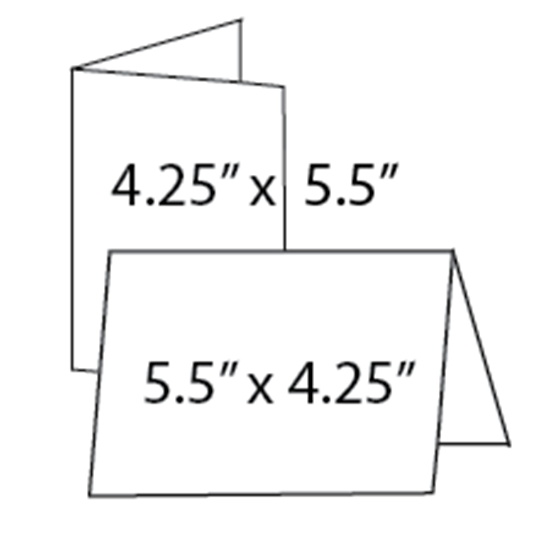 About The Print 4 25 X 5 5 Folded Cards