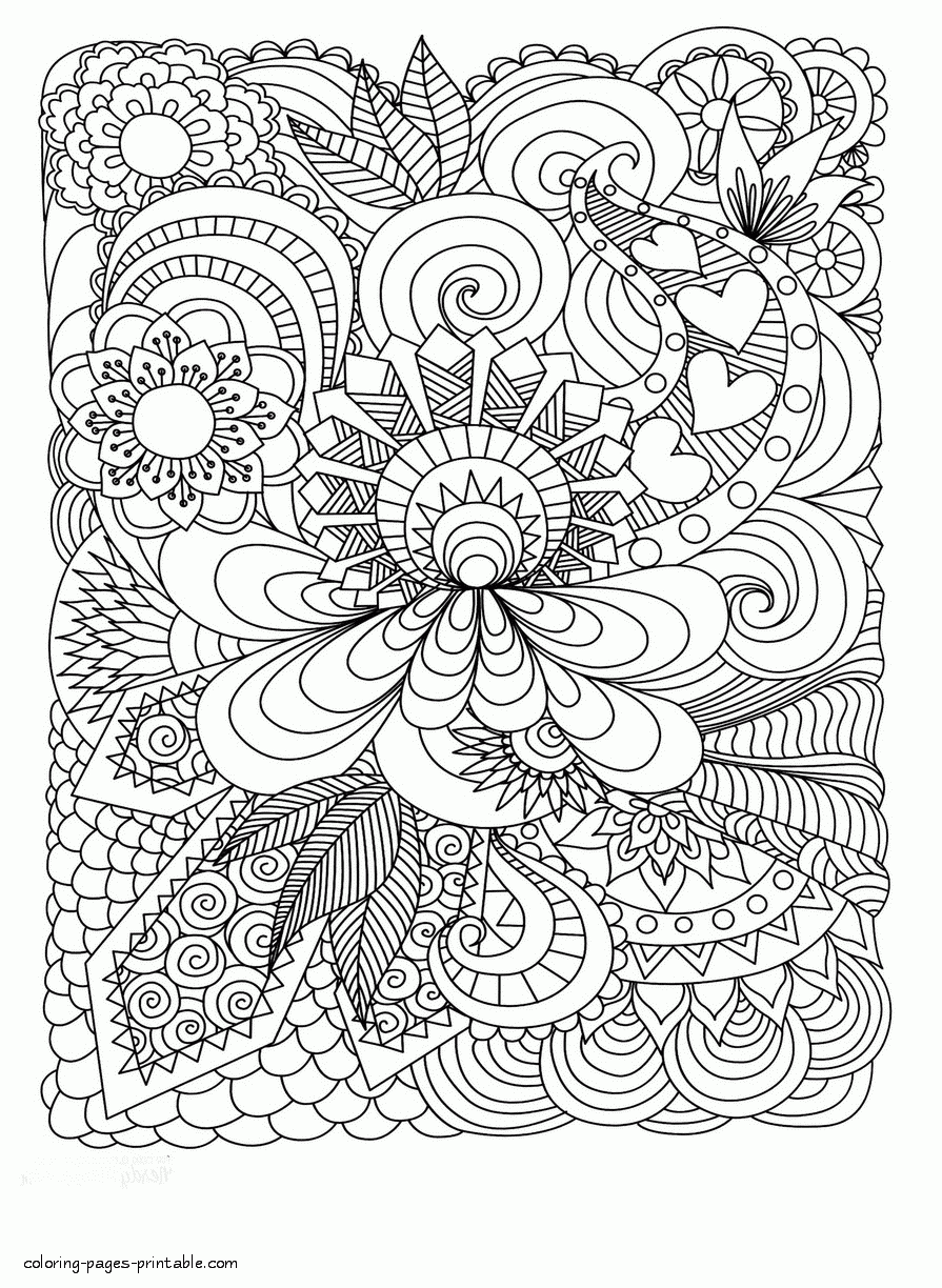 Abstract Coloring Pages For Adults