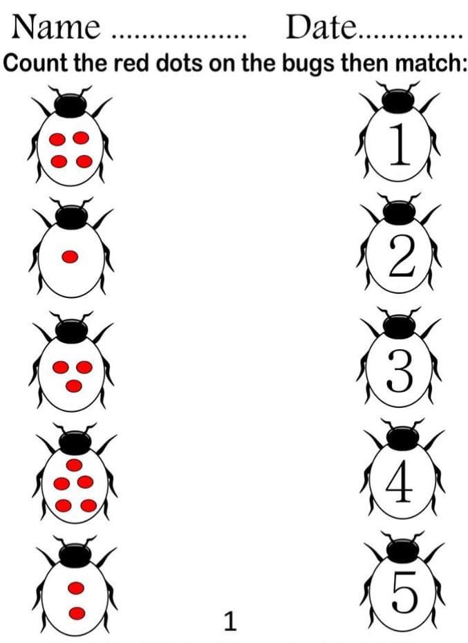 maths activities for 3 to 5 year olds printable worksheets