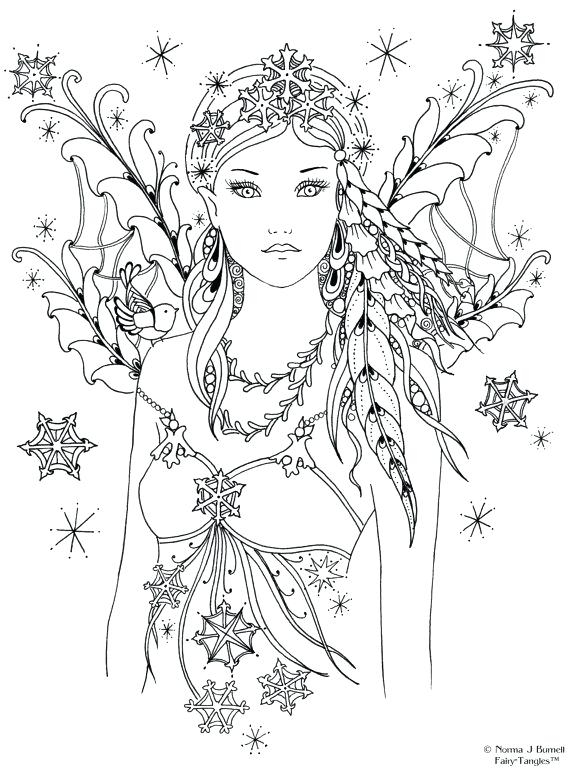 Beautiful Fairy Coloring Pages