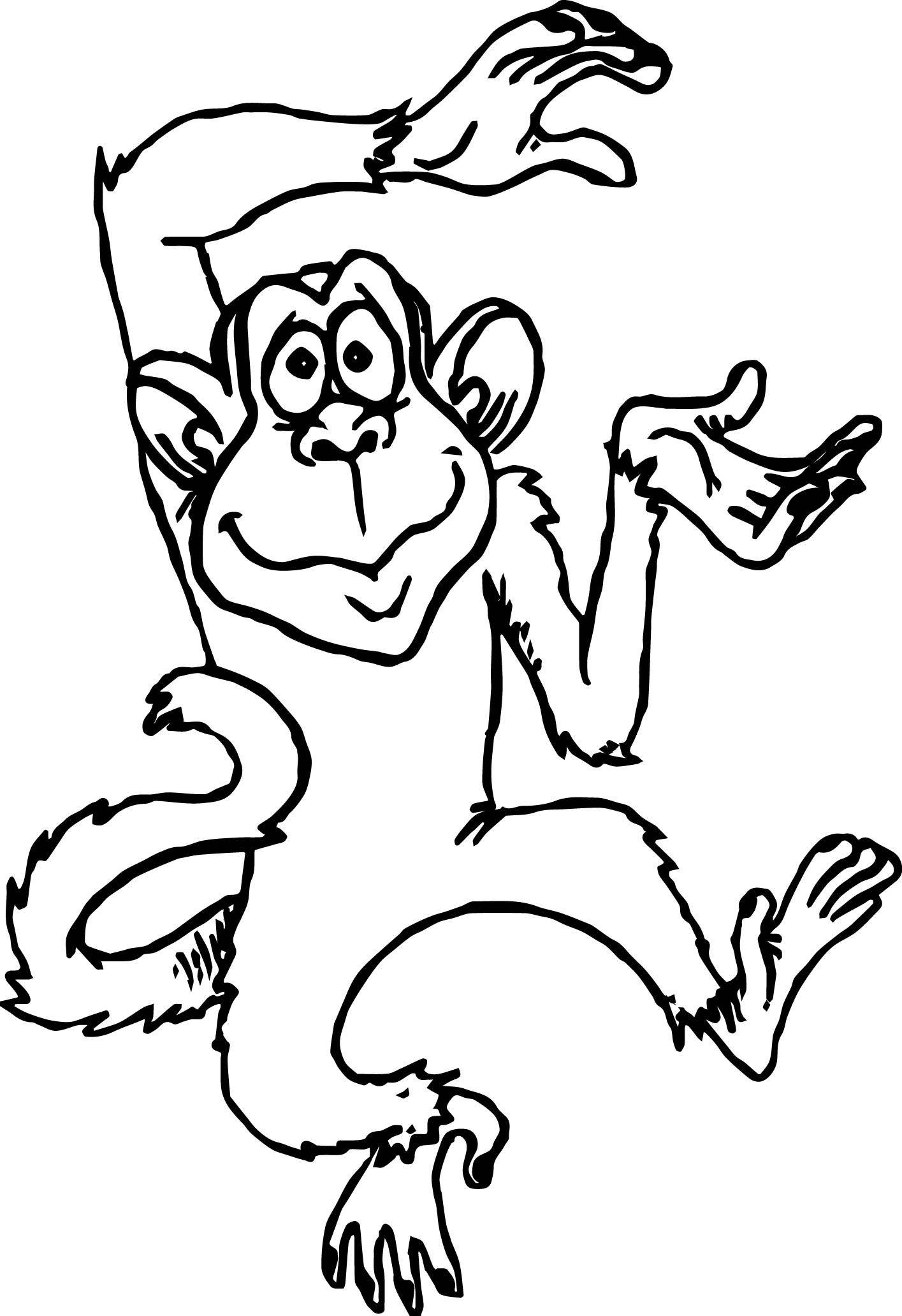 Coloring Pages Of Monkeys