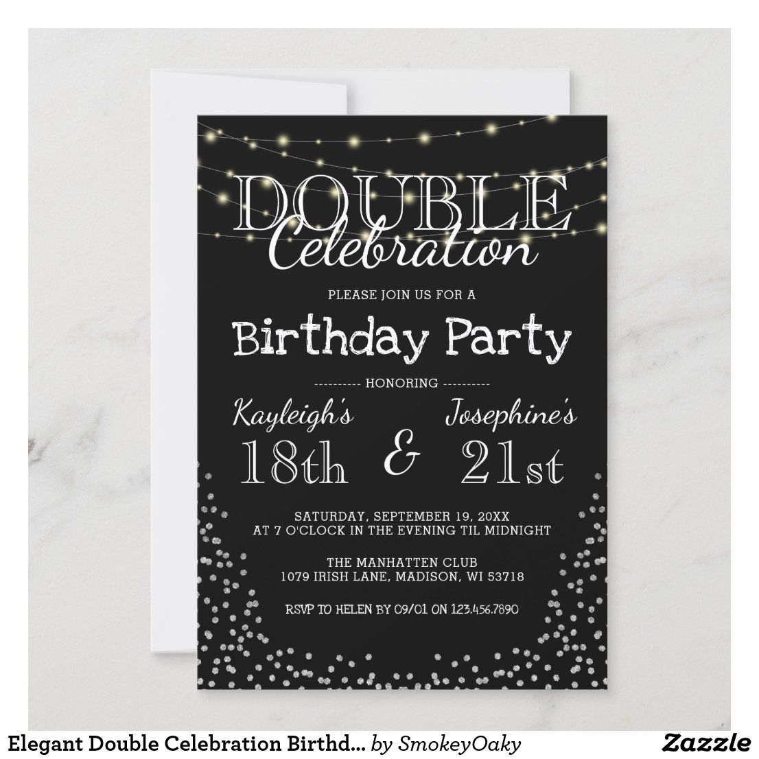Adult Joint Birthday Invitation Joint Milestone Surprise Birthday Party 