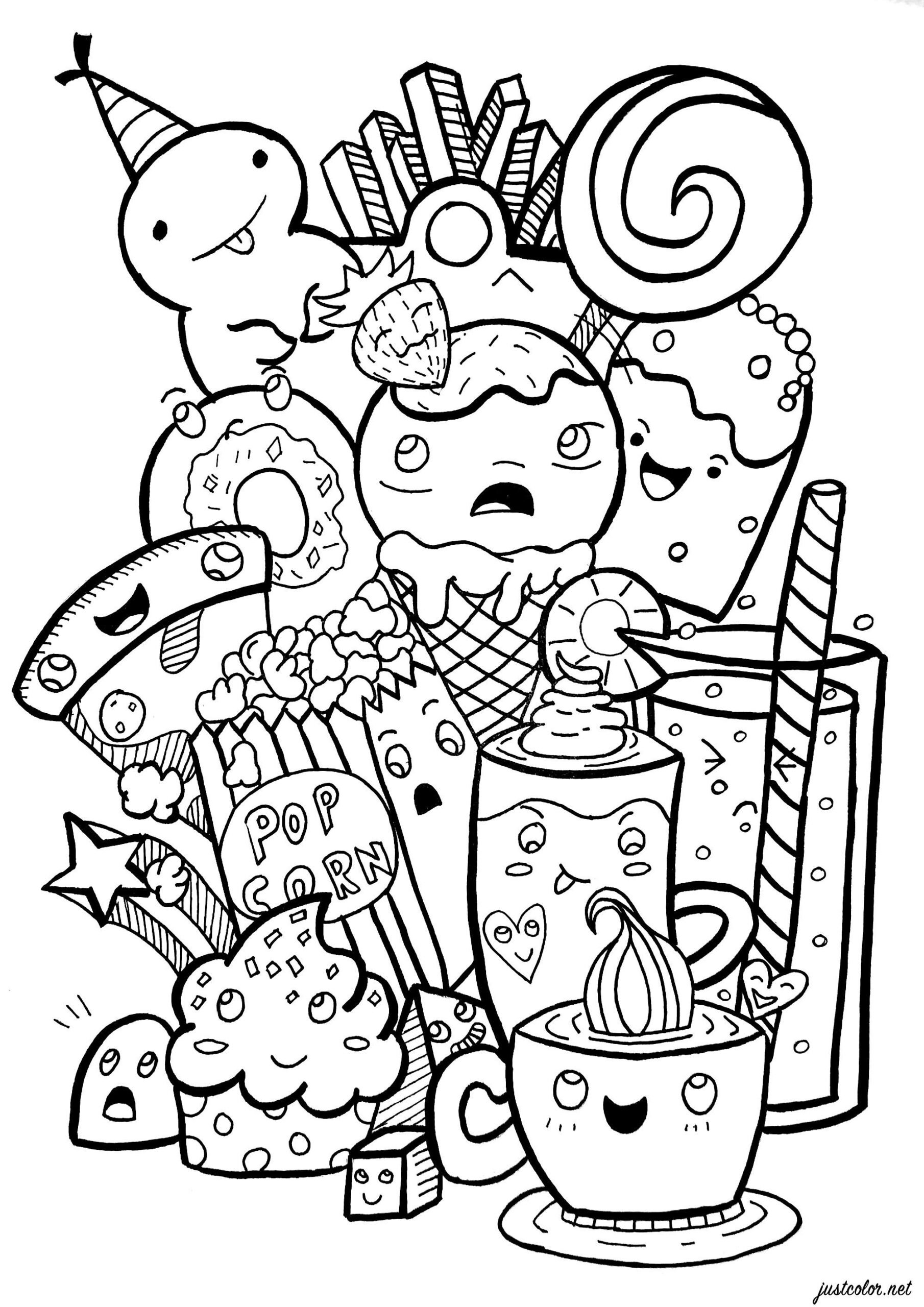 Advanced Adult Coloring Pages Doodles Coloring Pages