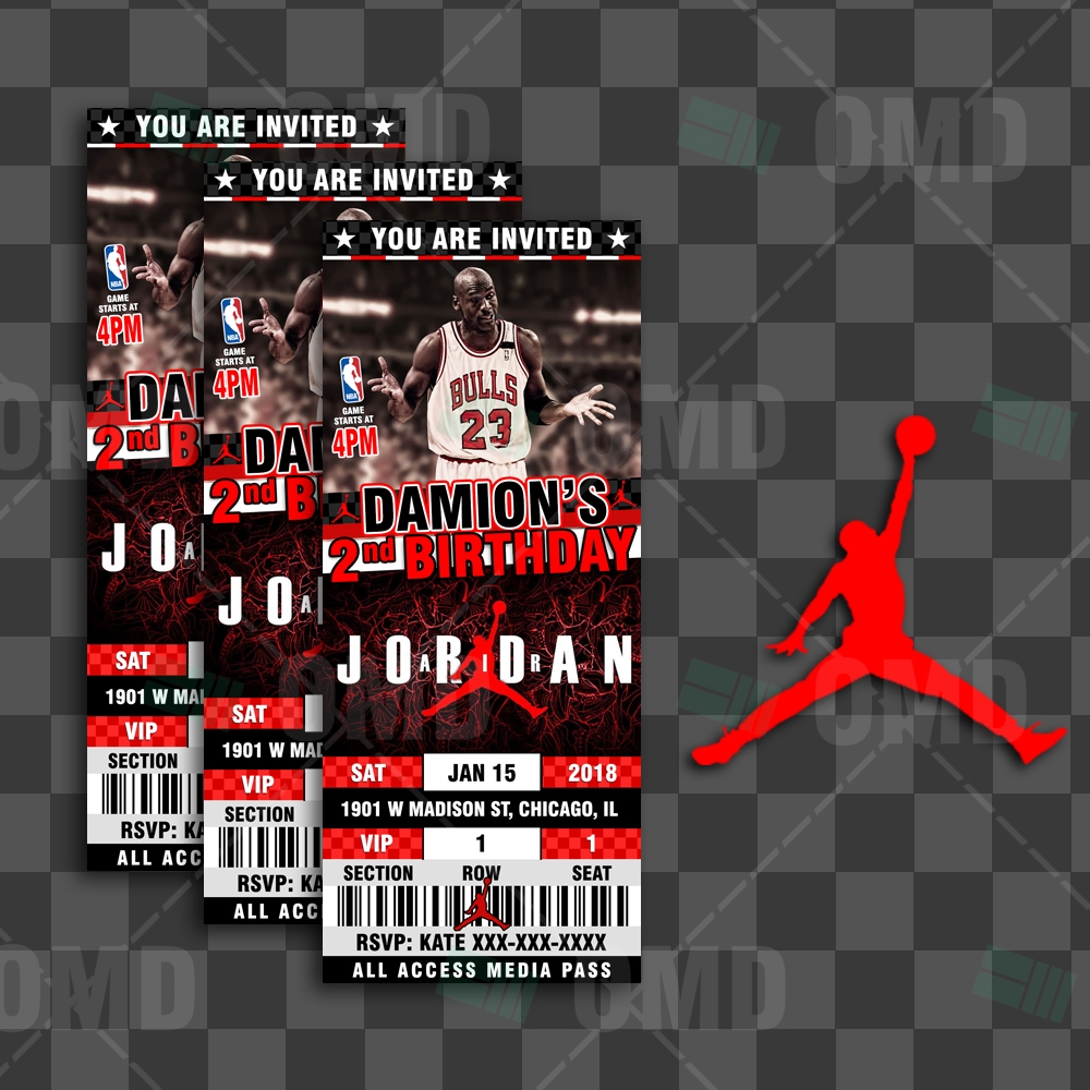 jordan invitation template