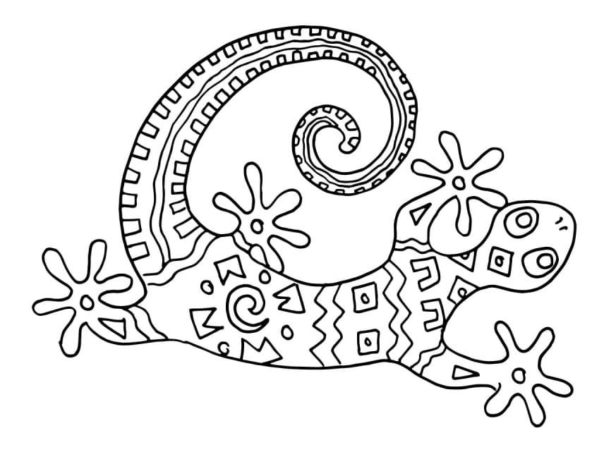 Alebrijes Lizard Coloring Page Free Printable Coloring Pages For Kids