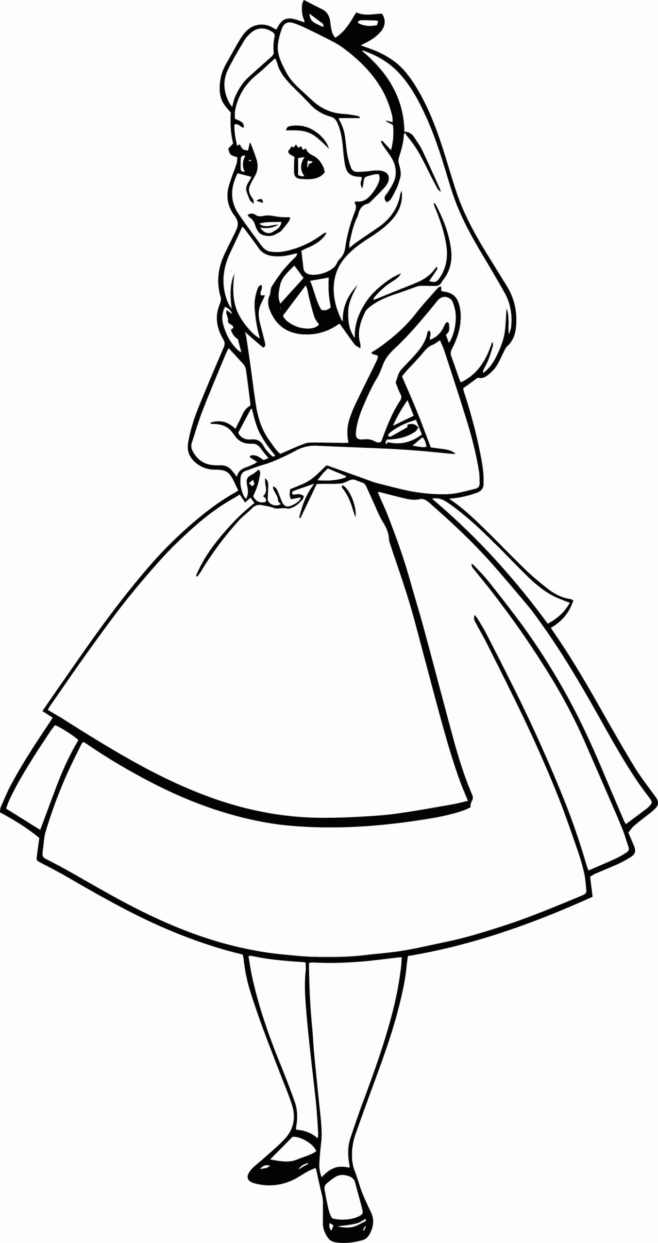 Alice Coloring Page Coloring Home