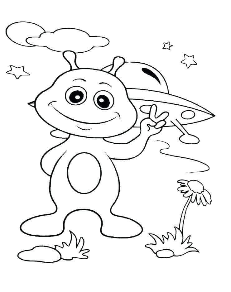 Aliens Coloring Pages Learny Kids