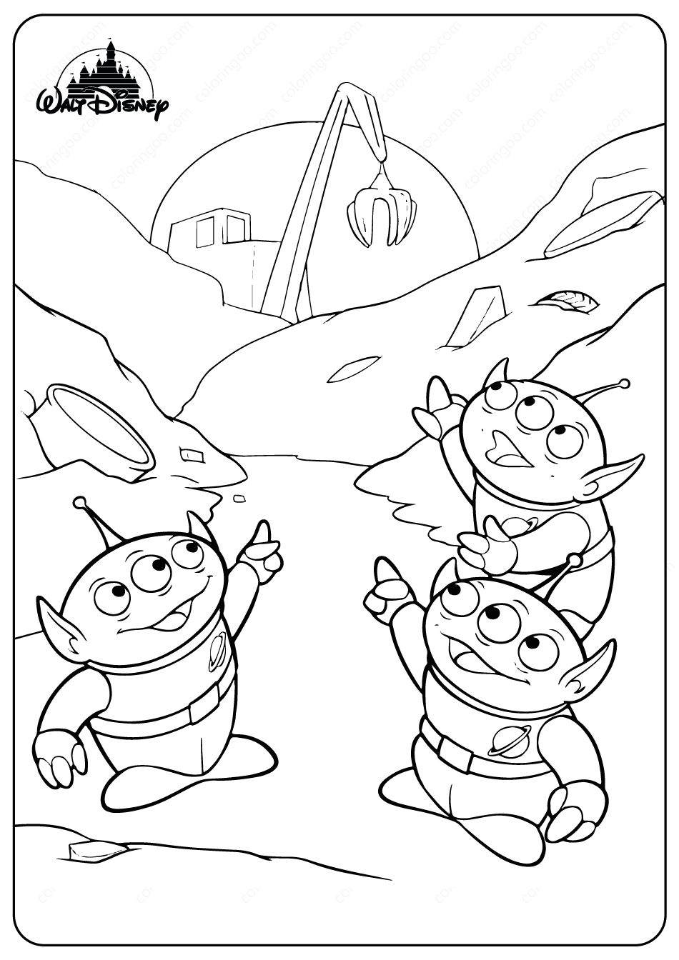 Aliens Coloring Pages