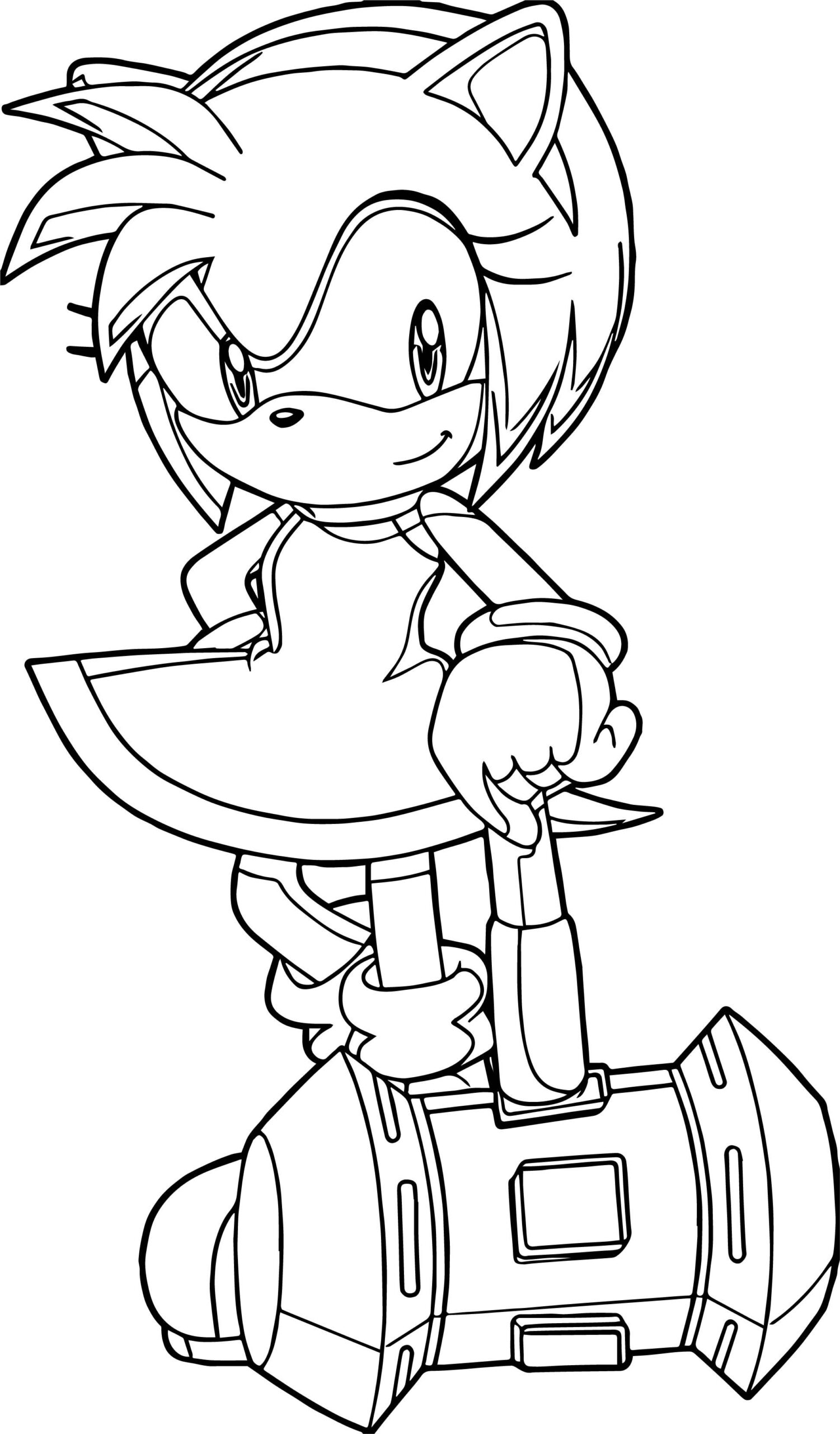 Amy Rose Coloring Pages
