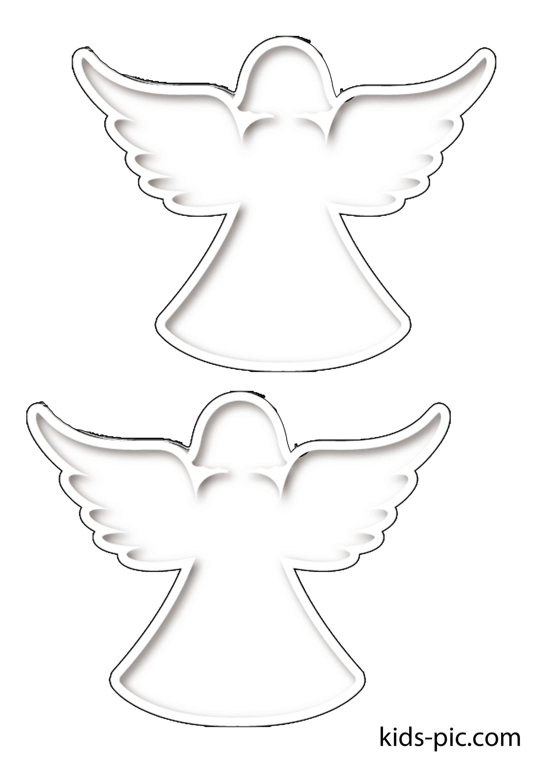 Angel Template Cut Out Kids Pic Free Printable