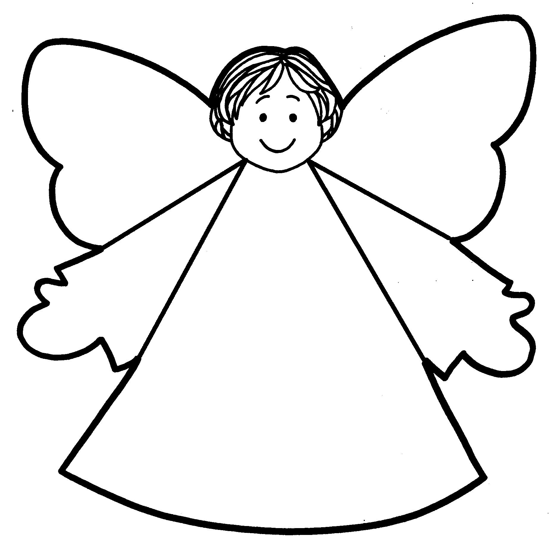 angel template free printable