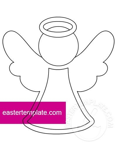 Angel Template Printable Easter Template