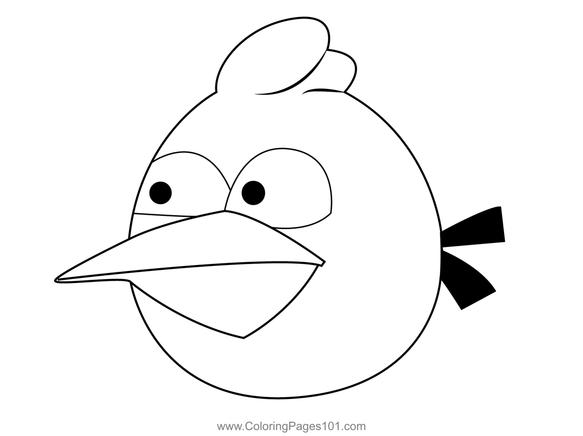 Angry Birds Blue Bird Coloring Page For Kids Free Angry Birds 