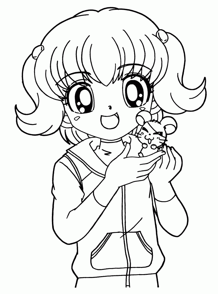 Coloring Anime Pages