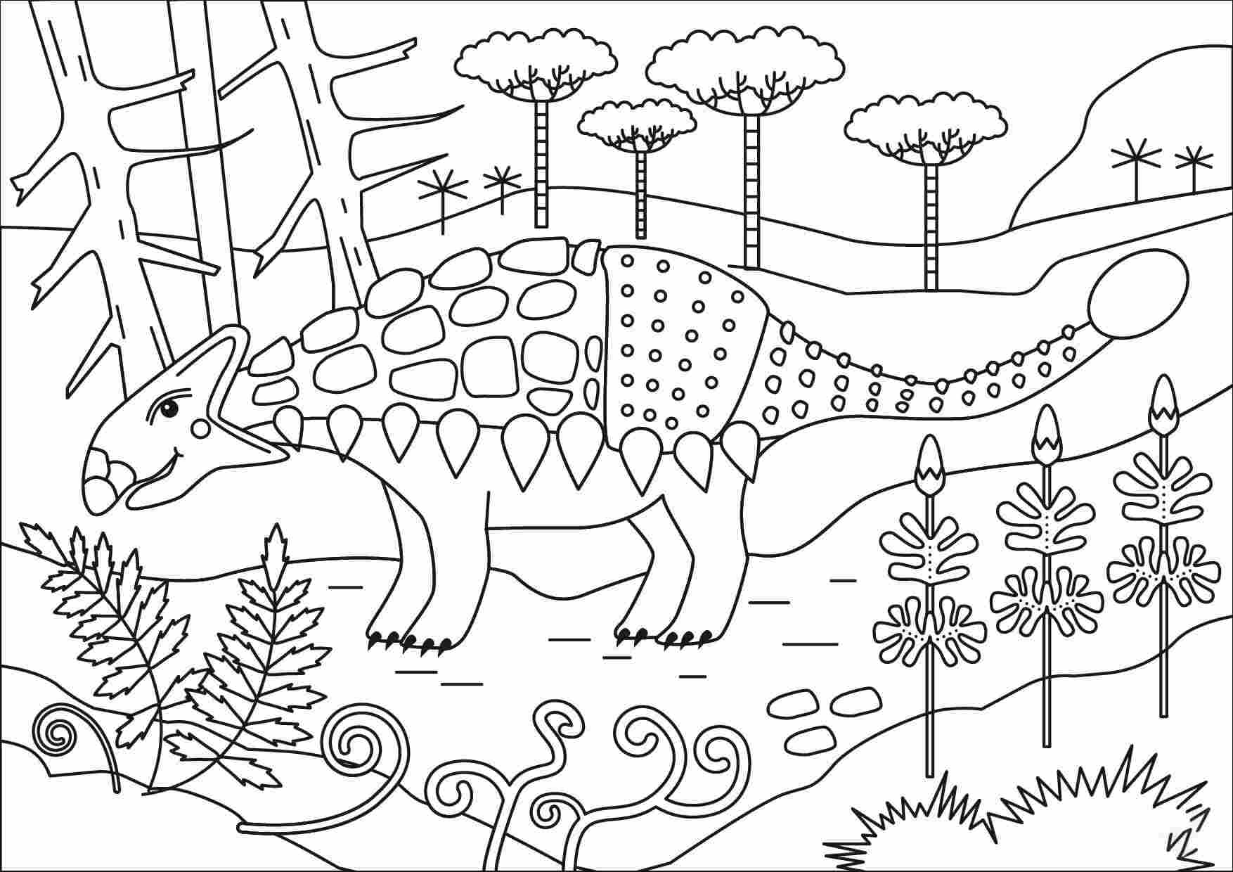 Ankylosaurus Coloring Pages Coloring Pages For Kids And Adults