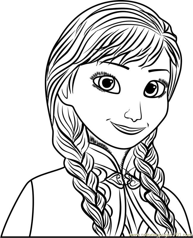 Anna Coloring Page For Kids Free Frozen Printable Coloring Pages 