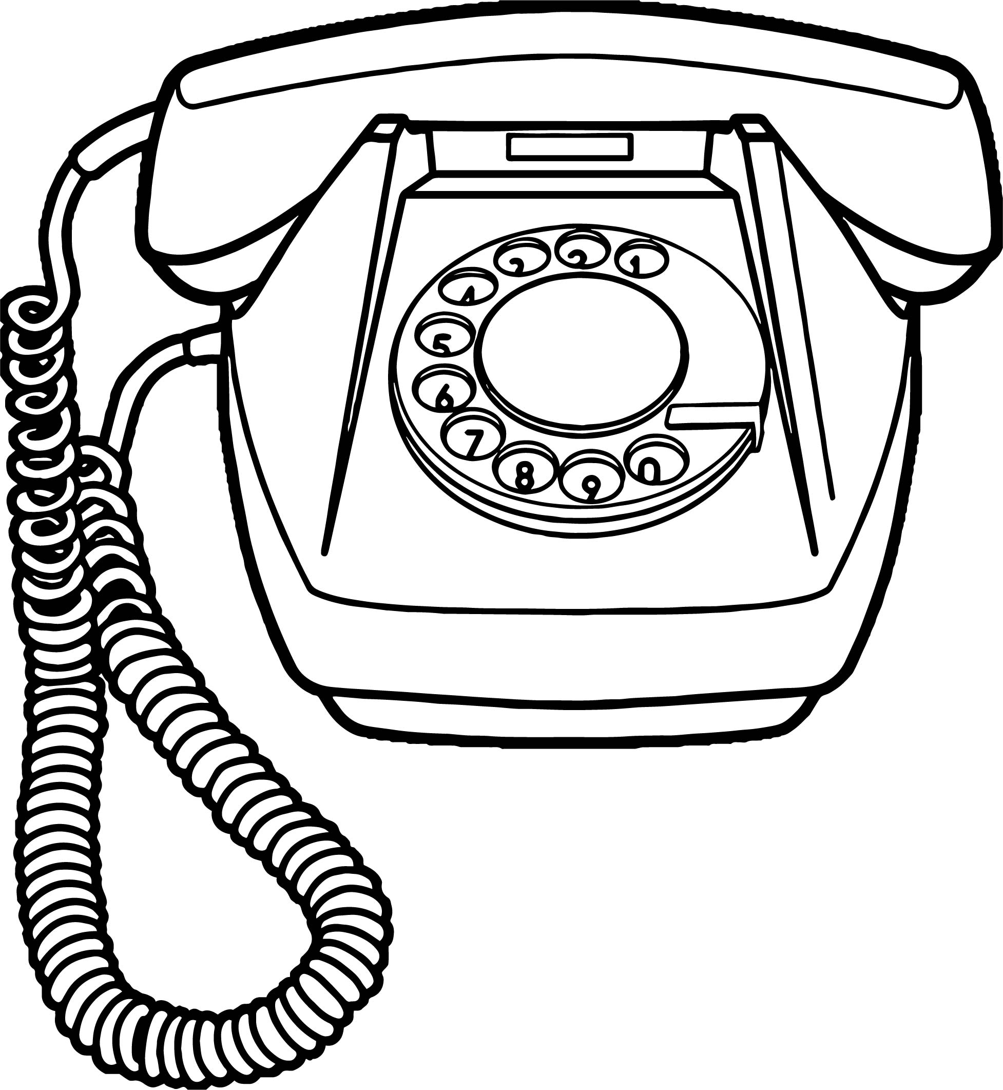 Any Old Telephone Coloring Page Wecoloringpage