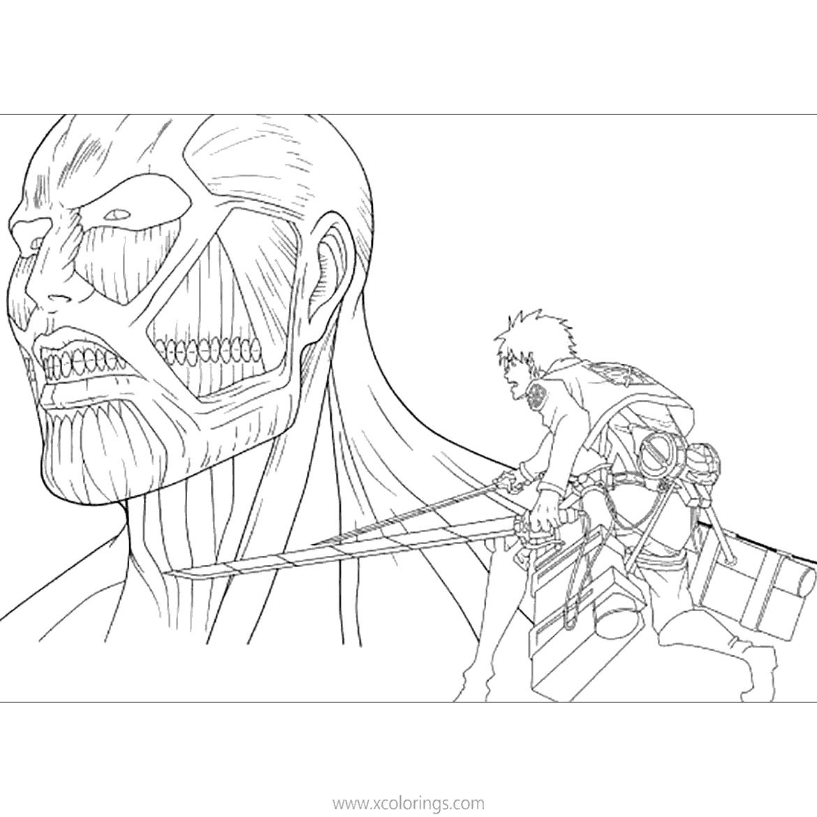 Attack On Titan Coloring Pages