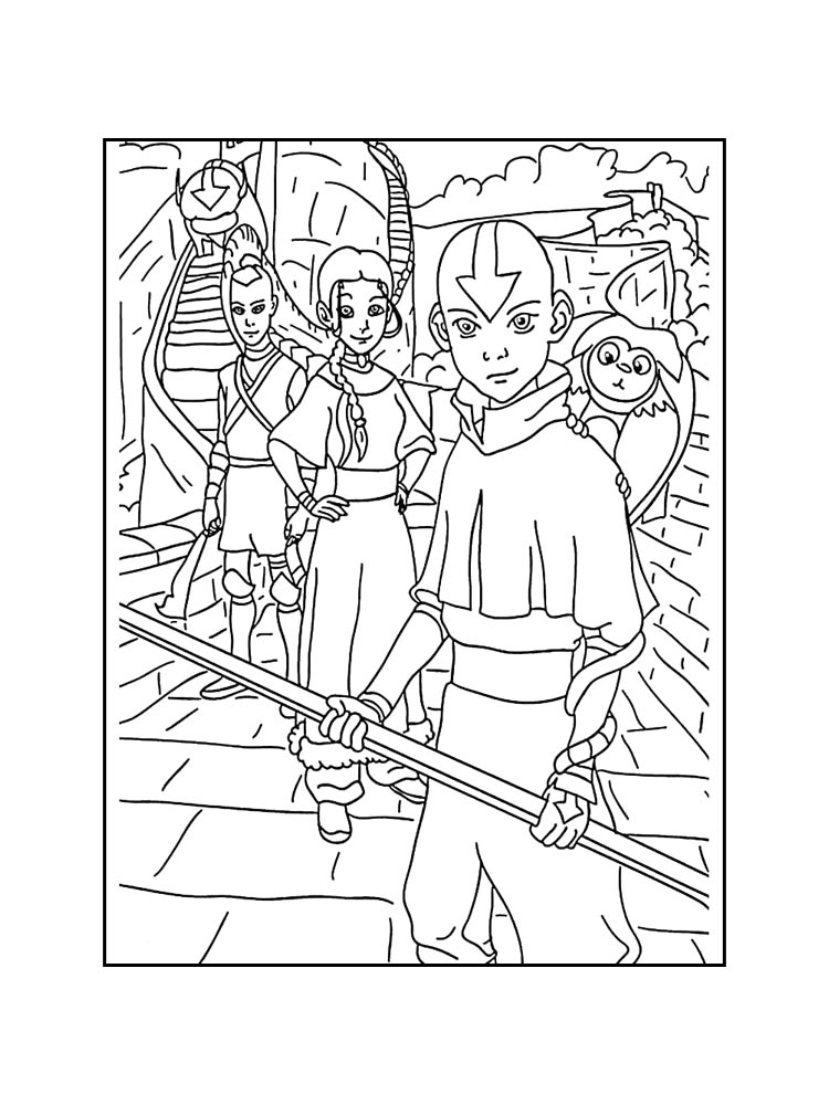 Avatar The Last Airbender Coloring Pages