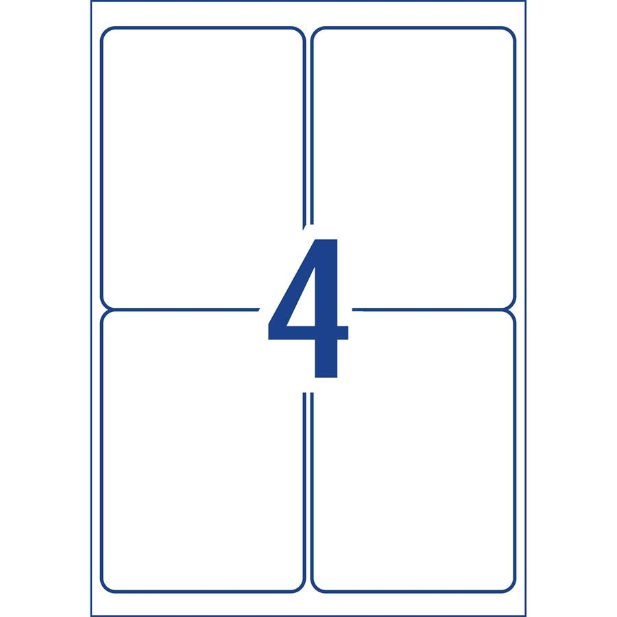 Avery 4X6 Labels 4 Per Sheet Template