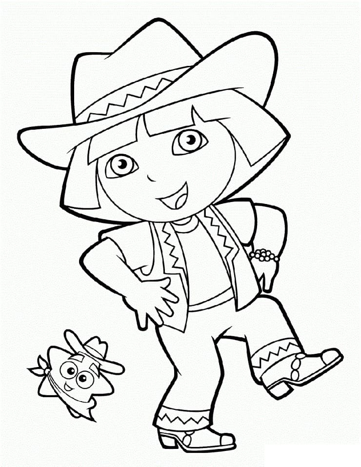 Awesome Cowgirl Coloring Page Free Printable Coloring Pages For Kids