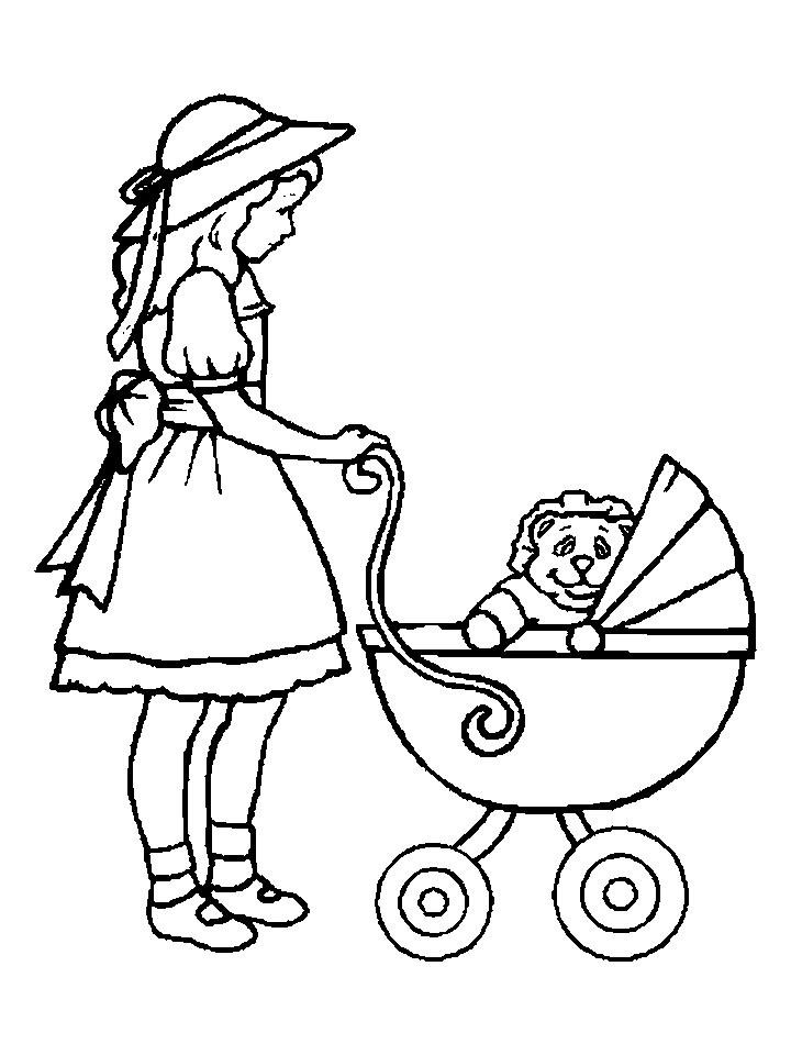 Baby Doll Coloring Page At GetDrawings Free Download