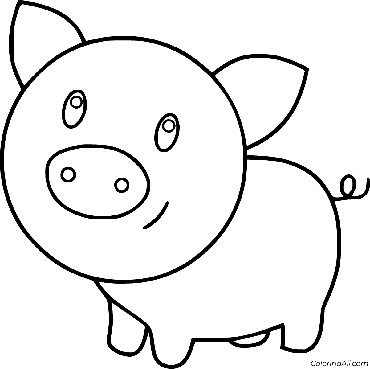 Baby Pig Coloring Pages 36 Free Printables ColoringAll