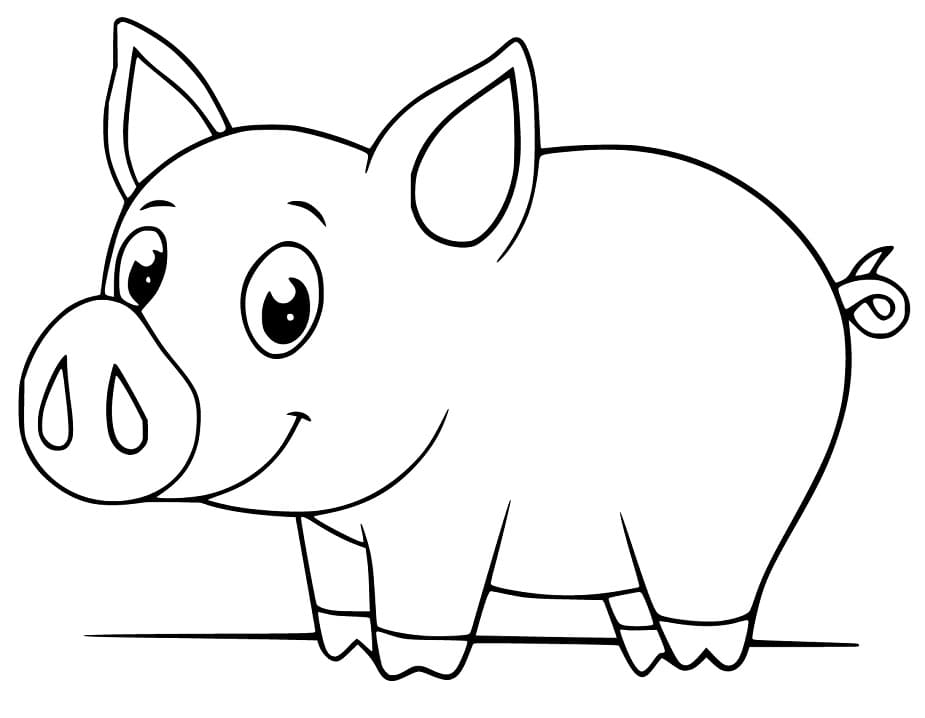 Baby Pig Printable Coloring Page Free Printable Coloring Pages For Kids
